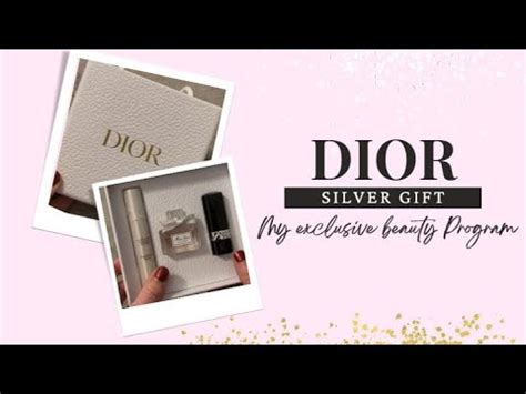 silver welcome gift dior|dior my exclusive beauty program.